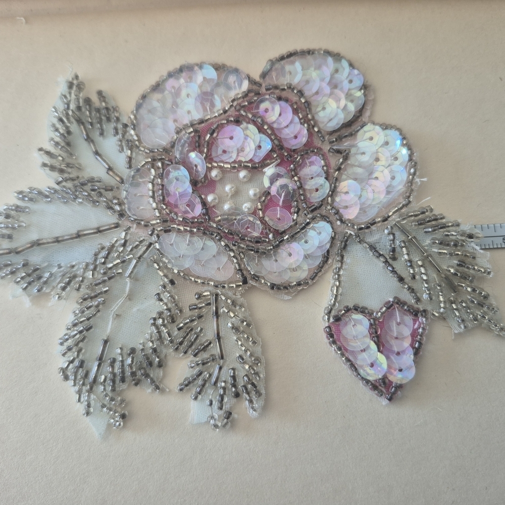 Floral Sequin  Aplique